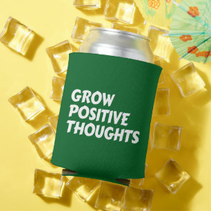Rafraîchisseur Pour Canette faire grandir des pensées positives typographie in