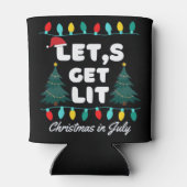 Rafraîchisseur Pour Canette Faisons Lit Noël En Juillet T-shirt (Dos)