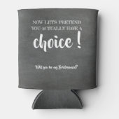 Rafraîchisseur Pour Canette Faisons semblant - Drôle projet de servante d'info (Devant)