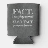 Rafraîchisseur Pour Canette Fait - Drôle Groomsman Proposition (Devant)