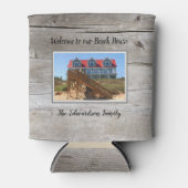 Rafraîchisseur Pour Canette Faites votre propre maison de plage d'été familial (Devant)