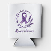 Rafraîchisseur Pour Canette Faith Hope Love Alzheimer's Awareness Dragonfly (1 (Devant)