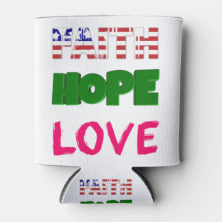 Rafraîchisseur Pour Canette Faith Hope Love Bible Verse