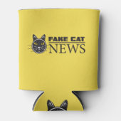 Rafraîchisseur Pour Canette Fake Cat News Coozie (Devant)