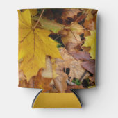 Rafraîchisseur Pour Canette Fallen Maple Feuille Jaune Automne Nature (Devant)