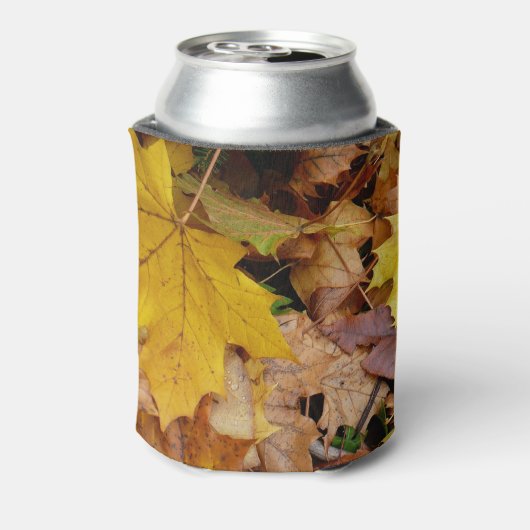 Rafraîchisseur Pour Canette Fallen Maple Feuille Jaune Automne Nature (Can Dos)