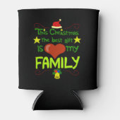 Rafraîchisseur Pour Canette Famille de Noël (Devant)