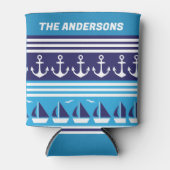 Rafraîchisseur Pour Canette Famille d'équipage de croisière vacances (Devant)