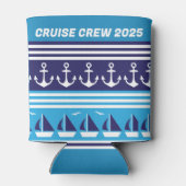 Rafraîchisseur Pour Canette Famille d'équipage de croisière vacances (Dos)