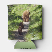 Rafraîchisseur Pour Canette Famille d'ours Brown (Dos)