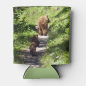 Rafraîchisseur Pour Canette Famille d'ours brun (Devant)