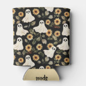 Rafraîchisseur Pour Canette Fantômes de goth d'été et tournesols Éffrayants (Dos)