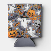 Rafraîchisseur Pour Canette Fantômes Monstres mignons Éffrayants et Déplaisant (Devant)