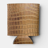 Rafraîchisseur Pour Canette Faux Crocodile Motif de peau animale en cuir (Devant)