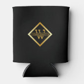 Rafraîchisseur Pour Canette Faux Gold Axis Monogram – Black & Gold (Devant)
