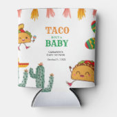 Rafraîchisseur Pour Canette Faveur de Baby Shower Taco pour bébé mexicain (Devant)