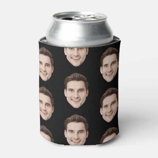 Rafraîchisseur Pour Canette Faveurs d'anniversaire personnalisées avec visage (Can devant)