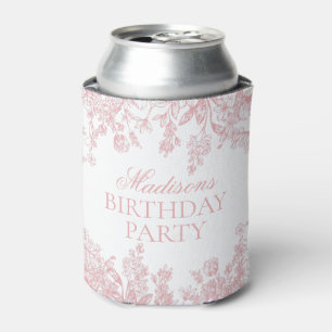 Rafraîchisseur Pour Canette Faveurs de naissance florales vintage en chinoiser
