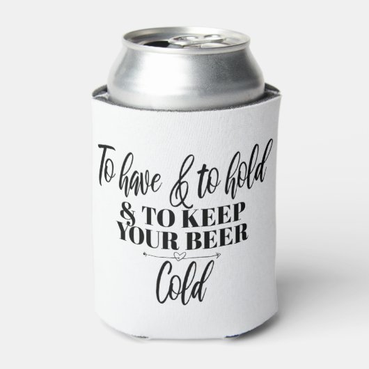 Rafraîchisseur Pour Canette Favoris de mariage, Coozies de bière, cadeau de fê (Can devant)