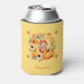 Rafraîchisseur Pour Canette Fée Citrouille mignonne dans la couronne d'automne (Can Dos)