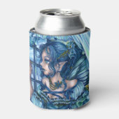 Rafraîchisseur Pour Canette Fée de givre vue d'un hiver saphir (Can devant)