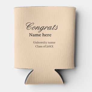 Rafraîchisseur Pour Canette Félicitations diplômé nom de l'université promotio