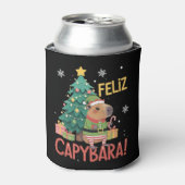 Rafraîchisseur Pour Canette Feliz Capybara Elf Xmas Christmas Tree (Can devant)