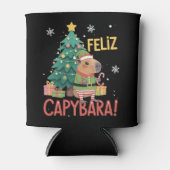 Rafraîchisseur Pour Canette Feliz Capybara Elf Xmas Christmas Tree  (Devant)