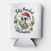Rafraîchisseur Pour Canette Feliz Navidad Bitchachos Funny Skull Spanish Merry (Devant)