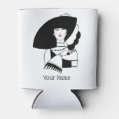 Rafraîchisseur Pour Canette Femme Art Déco En Gros Gants Casquettes RL (Devant)