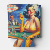 Rafraîchisseur Pour Canette Femme de casino vintage (Dos)