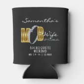 Rafraîchisseur Pour Canette Femme de Mob & Cocktails Soirée de Bachelorette No (Dos)