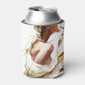 Rafraîchisseur Pour Canette Femme De Mode : Portrait Contemporain Élégant. (Can devant)