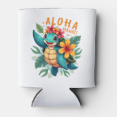 Rafraîchisseur Pour Canette Femme Hawaiienne-Chemise Aloha Hawaii (Devant)