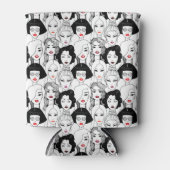 Rafraîchisseur Pour Canette Femmes avec Motif à bâton à lèvres (Devant)