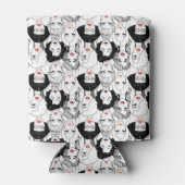 Rafraîchisseur Pour Canette Femmes avec Motif à bâton à lèvres (Dos)