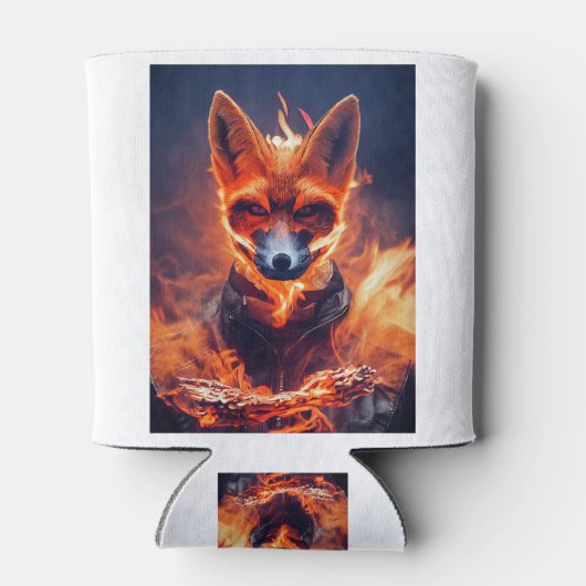 Rafraîchisseur Pour Canette Fennec Fox en feu (Dos)