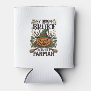 Rafraîchisseur Pour Canette Ferme Broom Broke Citrouille d'Halloween Sorcière 