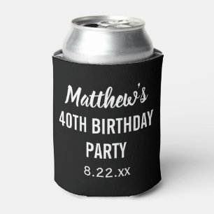 Rafraîchisseur Pour Canette Fête Anniversaire Favoriser la typographie moderne