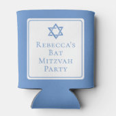 Rafraîchisseur Pour Canette Fête bat mitzvah lumière étoile bleue de David (Dos)