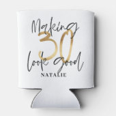 Rafraîchisseur Pour Canette Fête d'anniversaire de 30 ans en or (Dos)