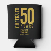 Rafraîchisseur Pour Canette Fête d'anniversaire de 50 ans (Dos)