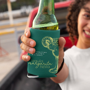 Rafraîchisseur Pour Canette Fête d'anniversaire de la Margarita verte moderne