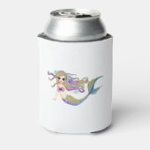Rafraîchisseur Pour Canette Fête d'anniversaire de la sirène d'aquarelle (Can Dos)