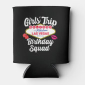 Rafraîchisseur Pour Canette Fête d'anniversaire de Las Vegas - Escouade d'Anni (Devant)