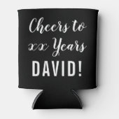 Rafraîchisseur Pour Canette Fête d'anniversaire moderne (Devant)