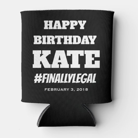 Rafraîchisseur Pour Canette Fête d'anniversaire peut refroidir, Favoris de fêt (Devant)