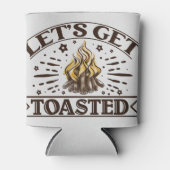 Rafraîchisseur Pour Canette Fête de bachelorette du camp grillé (Devant)