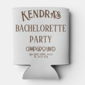 Rafraîchisseur Pour Canette Fête de bachelorette du camp grillé (Dos)