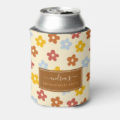 Rafraîchisseur Pour Canette Fête de Bachelorette Fleurie Rétro 60s 70s Groovy (Can Dos)